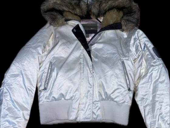Nike Очень Редкая Куртка с Меховым Капюшоном на Молнии в стиле Y2K IfSixWasNine ...