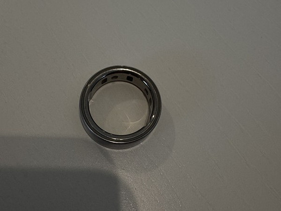 Oura ring 4. Size 11 brushed silver