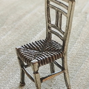 Vintage hõbe miniatuur, tool, proov 925