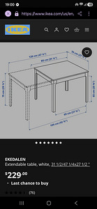 Ikea стол (1 фото из 6)