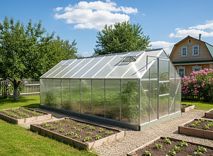 Polükarbonaadist kasvuhoone 13.75m² (2.5x5.5m) (2 foto / 10)