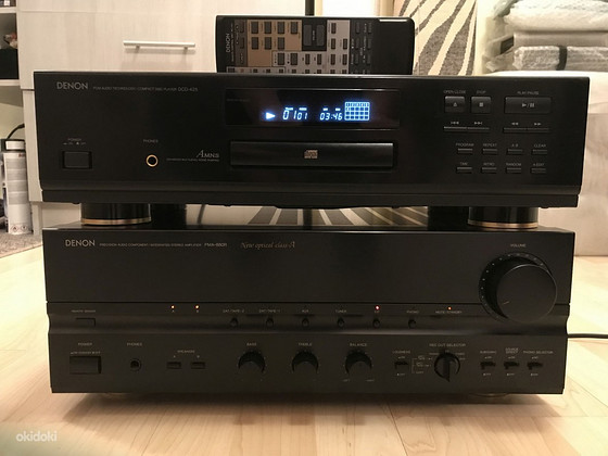Denon PMA-880R koos CD-mängijaga, komplektis pult