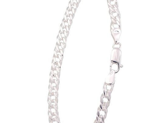 Sudraba ķēdīte Rombs 5.5 mm , dimantu apstrādājums #2400090