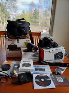 Продается цифровая камера CANON EOS 600 D 18 и объектив CANO (1 фото из 3)