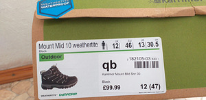 Karrimor Mount Waterproof Walking Boots Mens-30,5 cm (9 foto / 10)