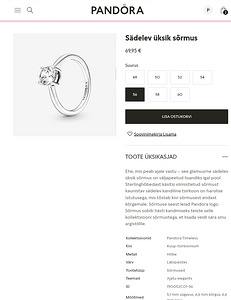 Кольцо Pandora (4 фото из 5)