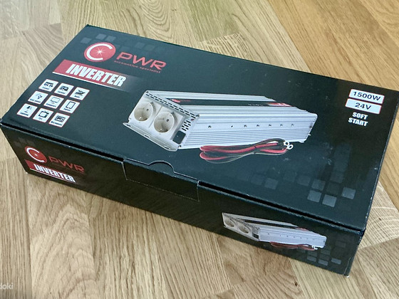 Inverter PWR 24V-230V 1500W(3000W) Uus