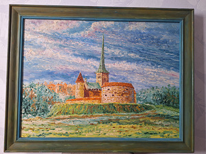 Картина с рамой "Вид Таллинна", 1990 г. (1 фото из 2)