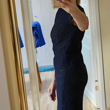 Платье Monton темно-синего цвета с кружевом, размер 36 | Для торжественных случа...