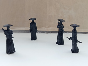 6 samurai miniatuurfiguuride komplekt (1 foto / 5)
