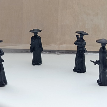 6 samurai miniatuurfiguuride komplekt