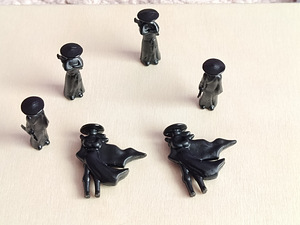 6 samurai miniatuurfiguuride komplekt (2 foto / 5)