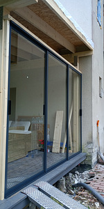 Terrassiklaasid L-2990 h-2165 mm hall/kirgas (1 foto / 7)