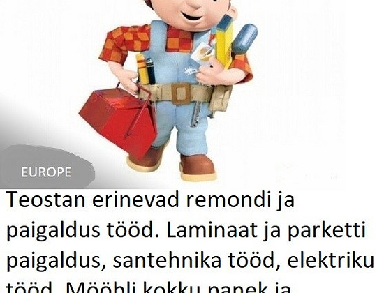 PROFI EHITAJA SUURE KOGEMUSEGA OTSIB TÖÖD