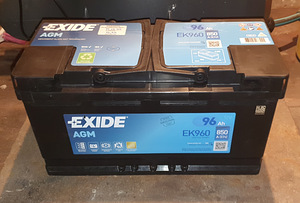 Exide EK960 AGM аккумулятор (1 фото из 2)