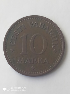 ЭСТОНИЯ 10 МАРОК 1925 Г. (1 фото из 2)