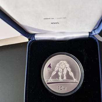 СЕРЕБРЯНАЯ МОНЕТА 10€ (XXXI летние Олимпийские игры) No: 494
