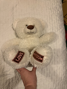 Kohev valge karu «Love You» 70 cm (2 foto / 2)