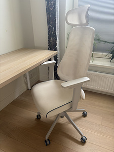 Офисное кресло IKEA MATCHPEL – 2 шт, белое, эргономичное (1 фото из 5)