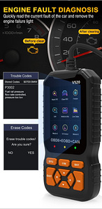 OBD2 V520 scanner autodele (4 foto / 9)