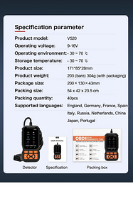 OBD2 V520 scanner autodele (7 foto / 9)