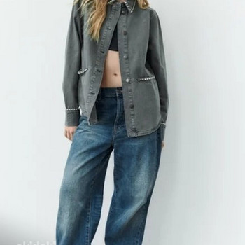Zara красивая джинсовая куртка, M-L/XL