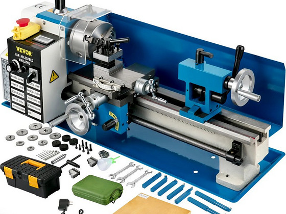 VEVOR Mini Lathe 180x350mm 550W