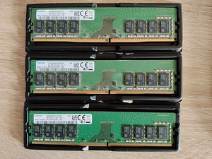 DDR4 24GB 3x8GB 2400Mhz Samsung 90€ võib ka ühekaupa 30€ tk. (1 foto / 6)