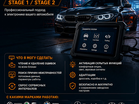 Chip-Tuning / Arvutidiagnostika / Kodeerimine / Kohandamine