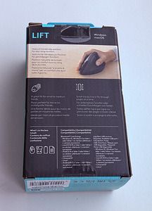 Logitech Lift Vertical Ergonomic Mouse , Black (2 фото из 4)