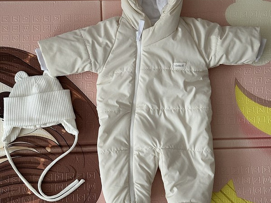 Kinder_shopua sügis-talvine kombinesoon + müts 0–3 kuud / де