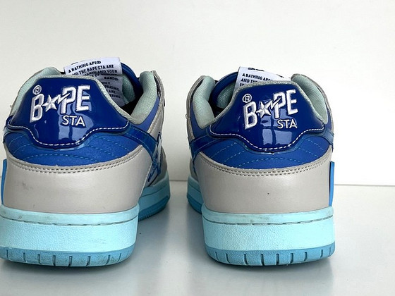 Мужские кроссовки BAPE Sk8ta M1 Blue (РЕПЛИКА), размер 42