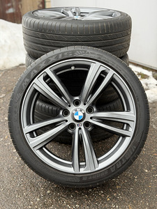 19" BMW style 442M originaalveljed 5x120 suverehvidega 6,5mm (1 foto / 10)