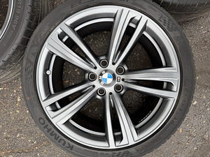 19" BMW style 442M originaalveljed 5x120 suverehvidega 6,5mm (4 foto / 10)