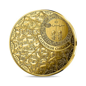 France Year of the snake 50€ 1/4oz Gold Coin (2 foto / 7)