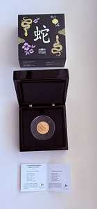France Year of the snake 50€ 1/4oz Gold Coin (7 foto / 7)