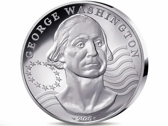 France George Washington Bust 50€ Silver 5 Oz coin