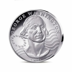 France George Washington Bust 50€ Silver 5 Oz coin (1 foto / 8)