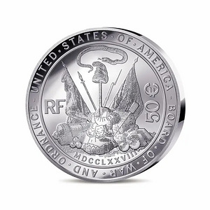 France George Washington Bust 50€ Silver 5 Oz coin (2 foto / 8)