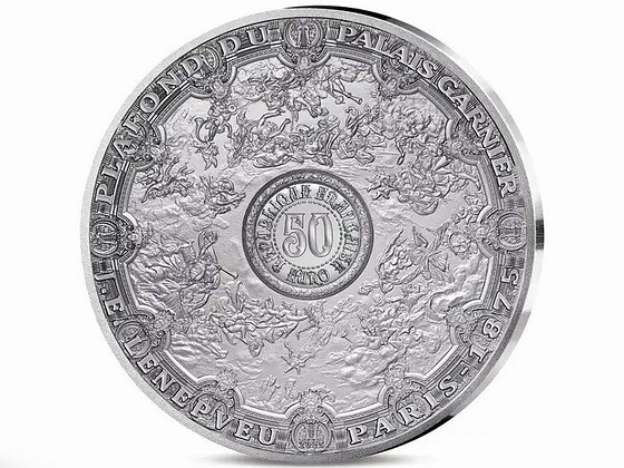France Ceilings of the Palais Garnier 50€ 5oz Silver Coin