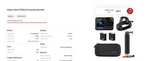 Комплект аксессуаров для GoPro Hero12 Black (3 фото из 3)