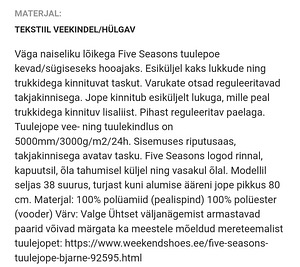Õhuke parka Five Seasons Margit, suurus 38 (3 foto / 3)