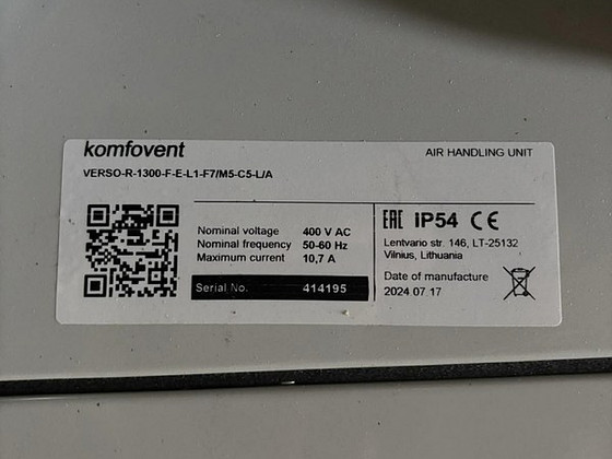 Komfovent VERSO R 1300 L1