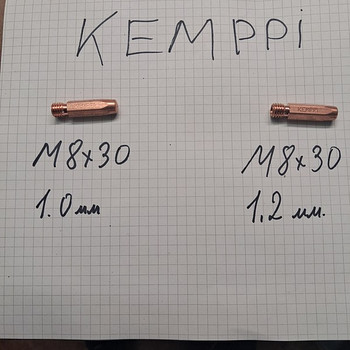 Продам наконечники для сварки KEMPPI 1.0 и 1.2 мм