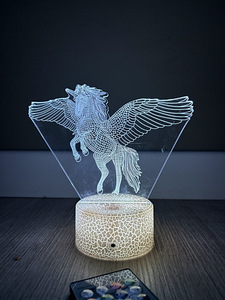 Laste 3D lamp - Ükssarvik (1 foto / 6)