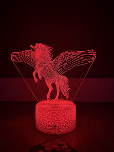Laste 3D lamp - Ükssarvik (2 foto / 6)