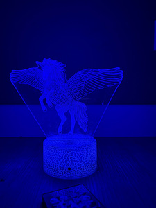 Laste 3D lamp - Ükssarvik (4 foto / 6)