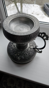 Старинная оловянная чаша / подсвечник EIK TINN (4 фото из 4)