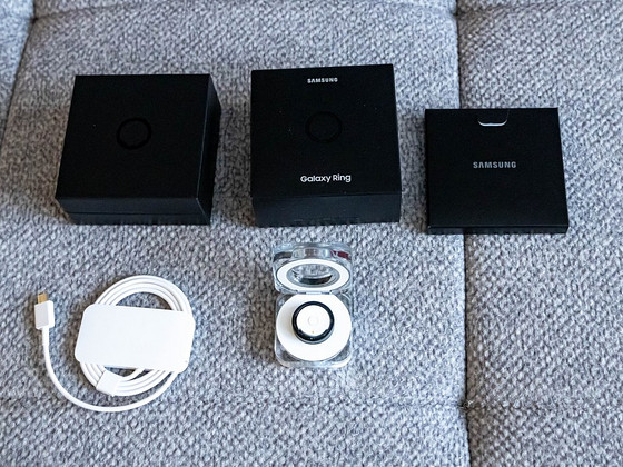 Samsung Galaxy Ring nutisõrmus, suurus 12, musta värvi