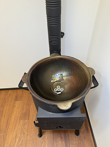 Печь 3mm + КАЗАН 8л + половник 47см + шумовка 47см (5 фото из 7)